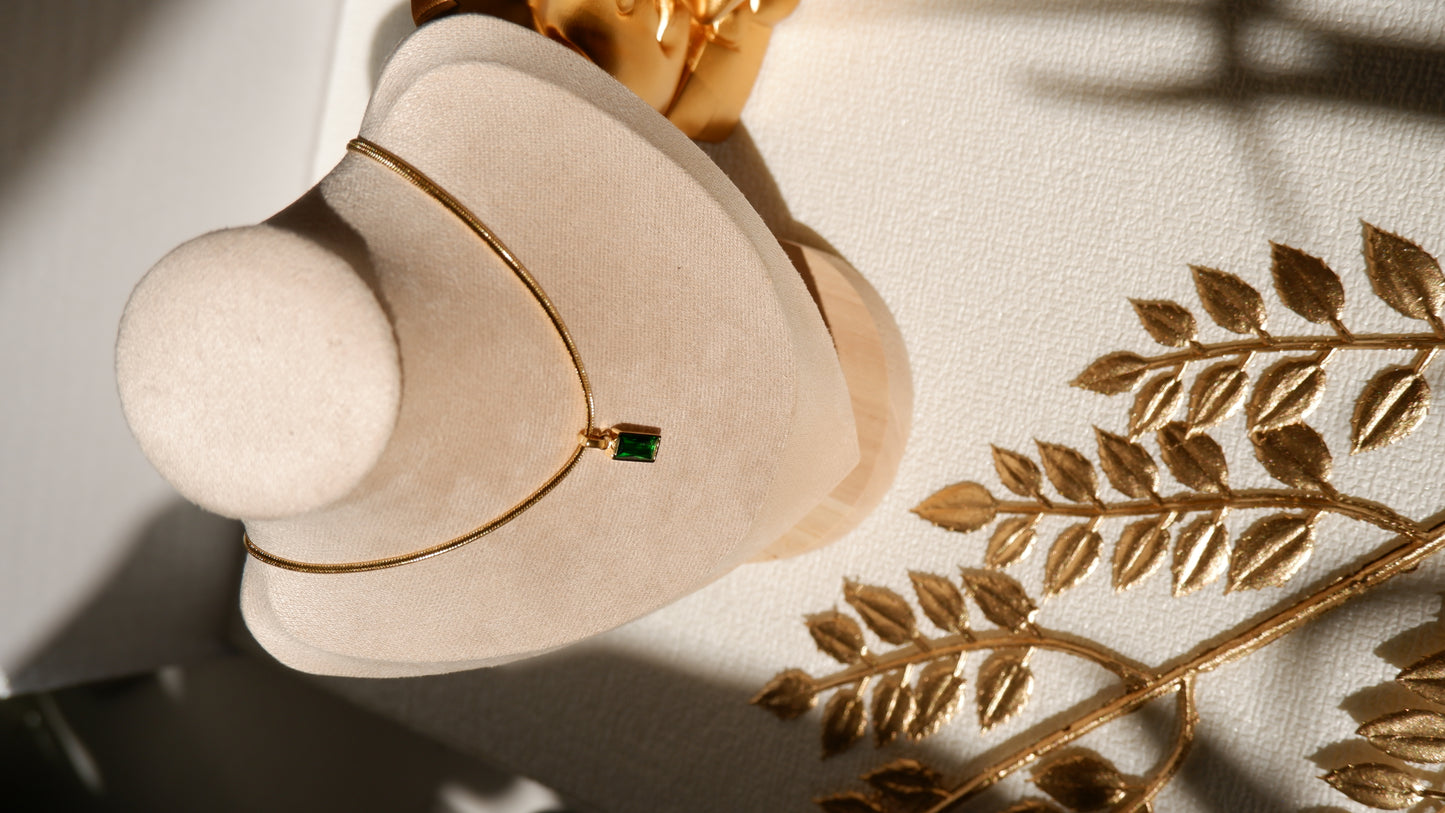 Green Zircon Necklace