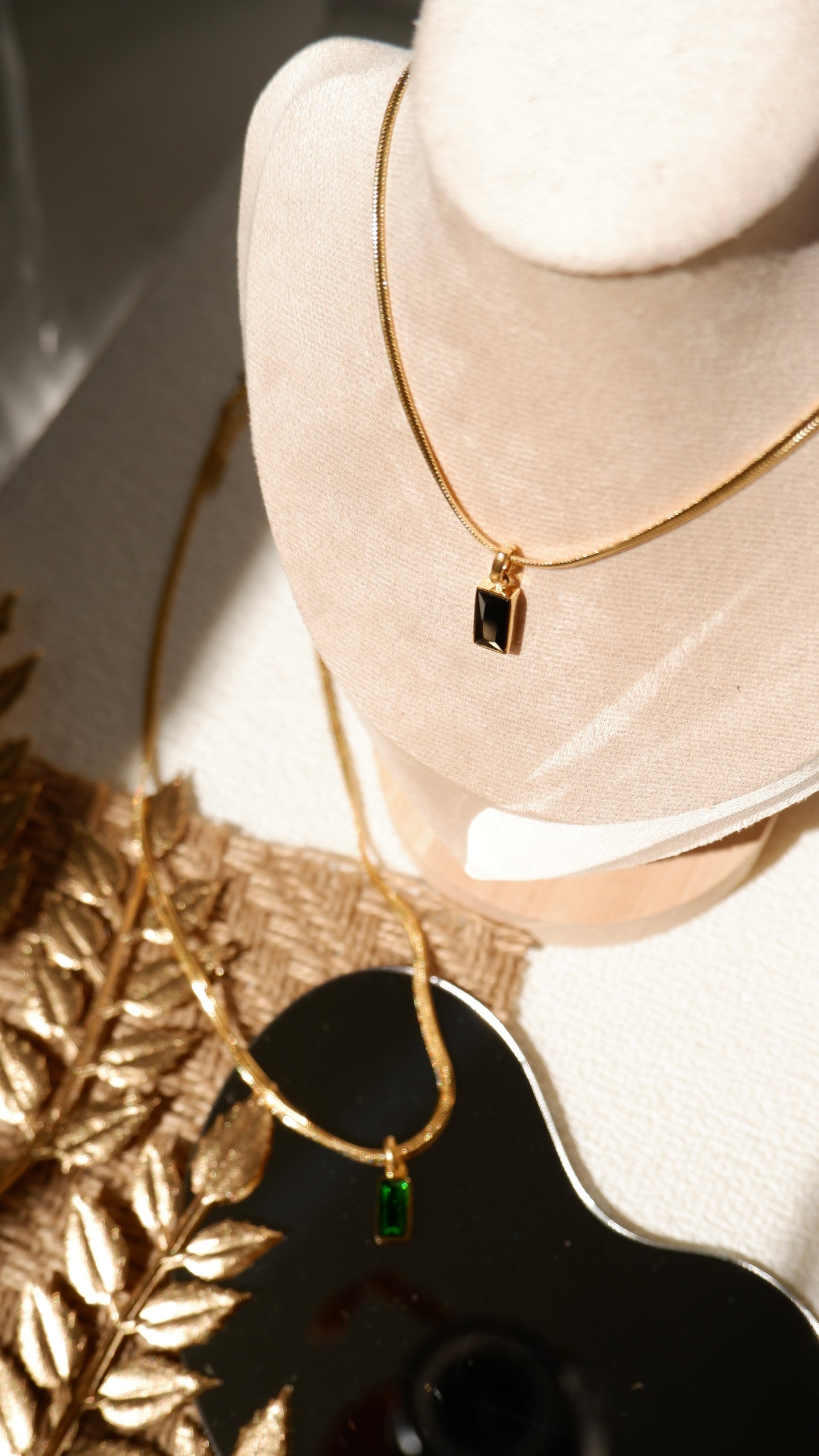 Black Zircon Necklace