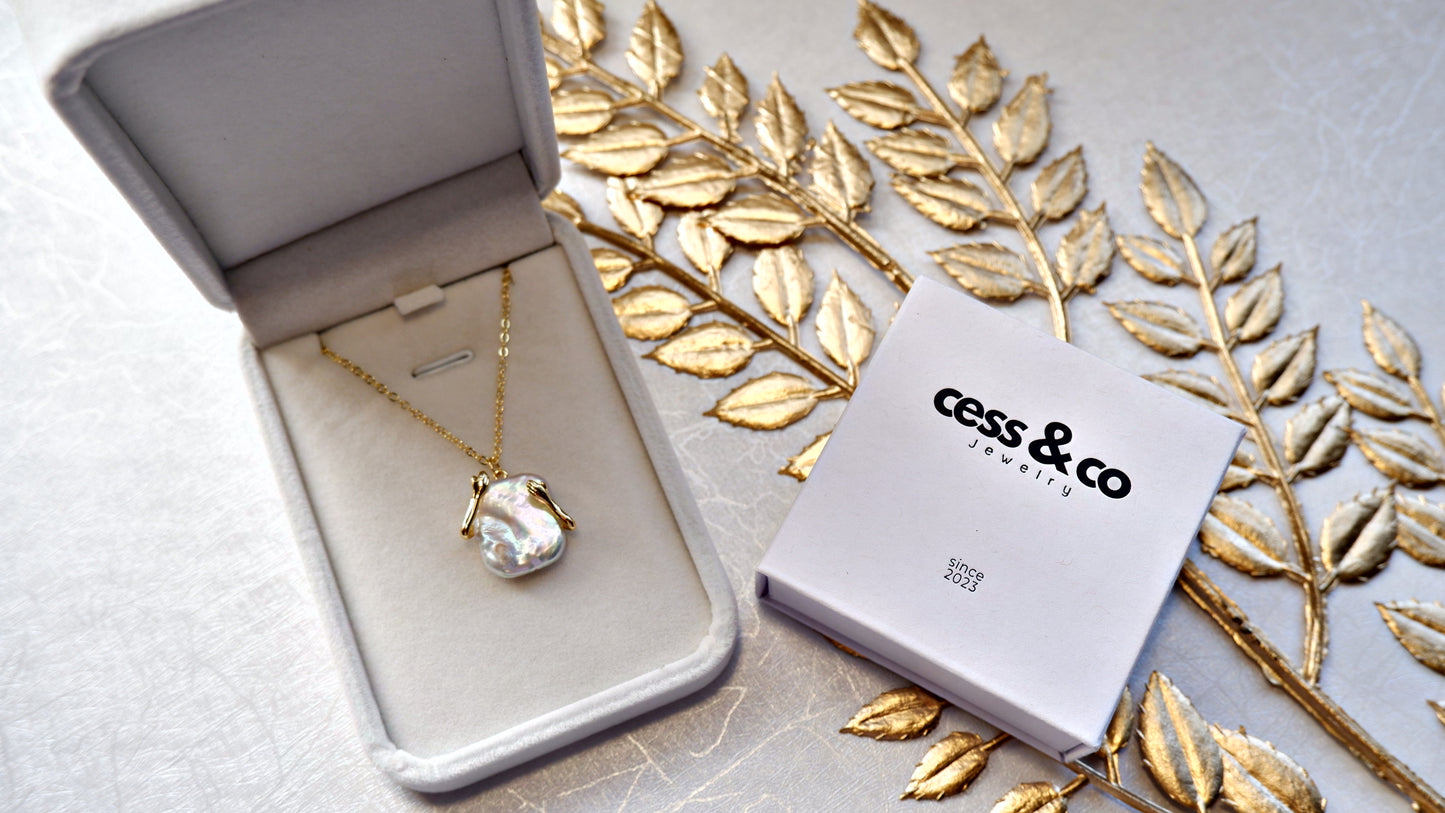 Pearl in Hand Necklace