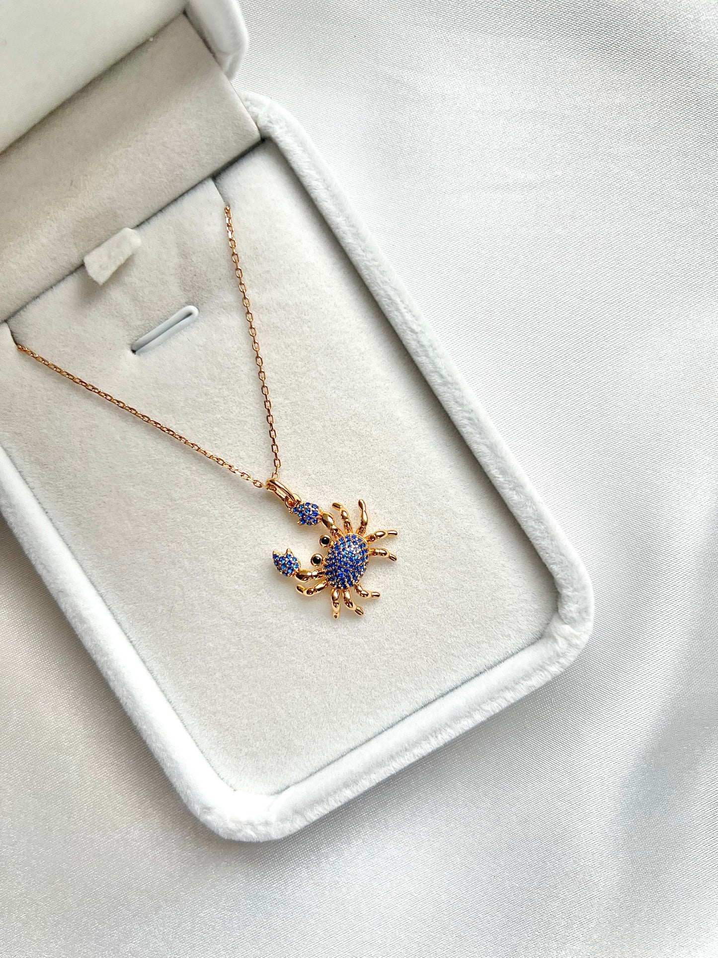 Blue Crab Necklace