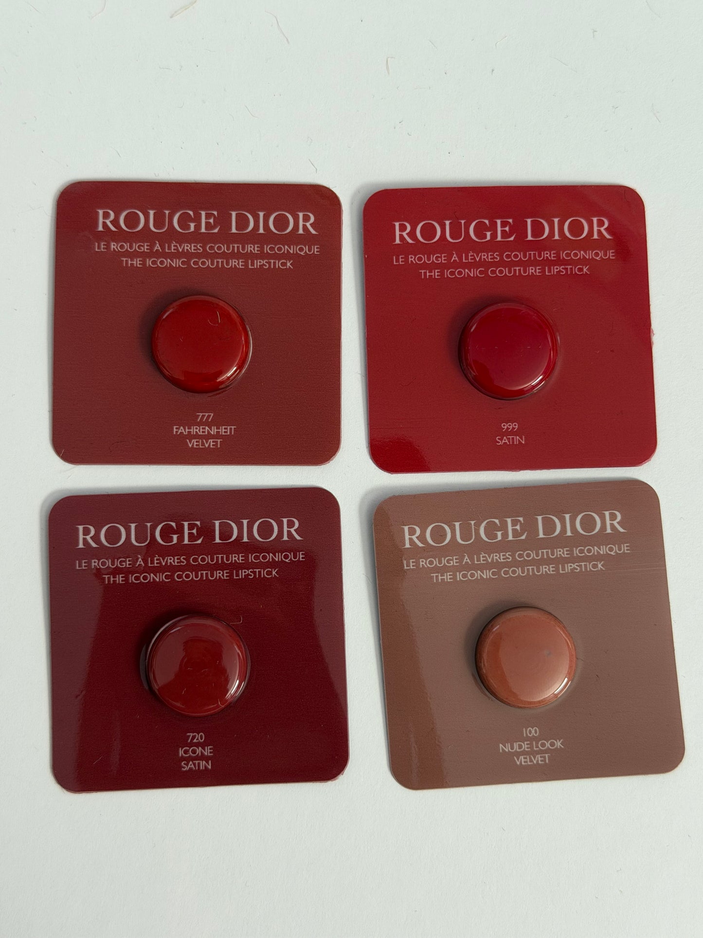 Dior Rouge Dior Lipstick Samplers with Dior Mini Pouch- 1set, New
