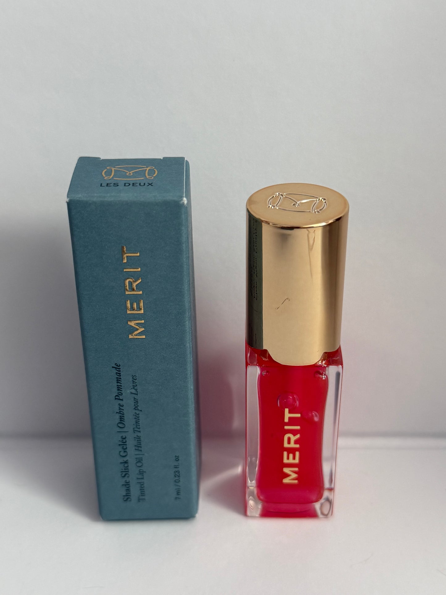 Merit Tinted Lip Oil, 0.23 fl oz 7ml Les Deux