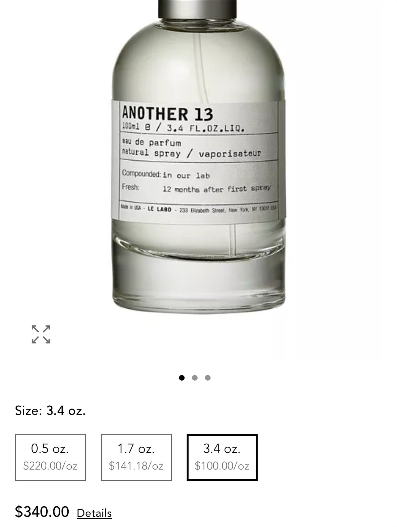 Le Labo Perfume Sampler Trio