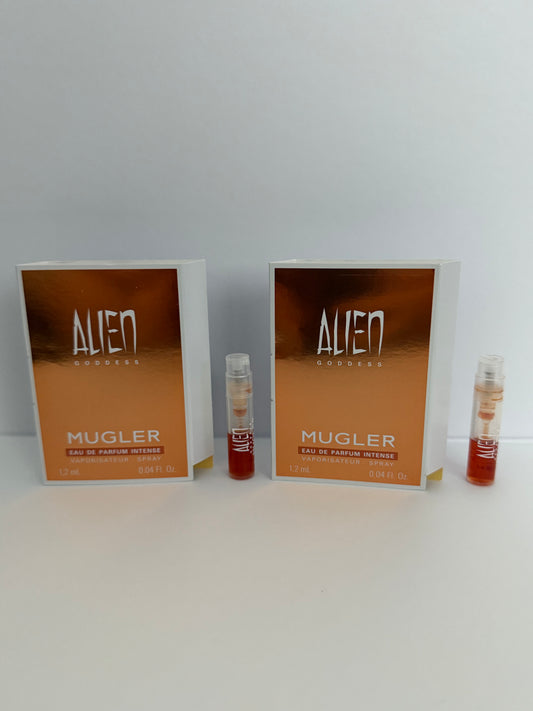 2 x Mugler Alien Goddess Eau De Parfum INTENSE 1.2 ml each New