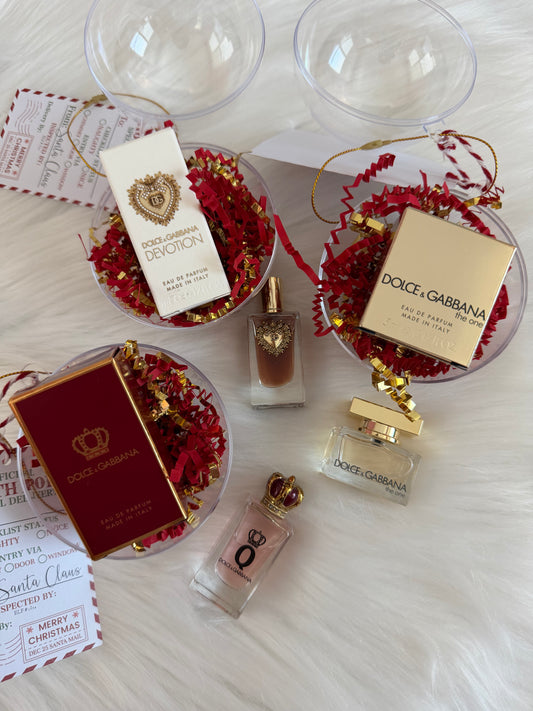 Mini Perfume Christmas Ornaments