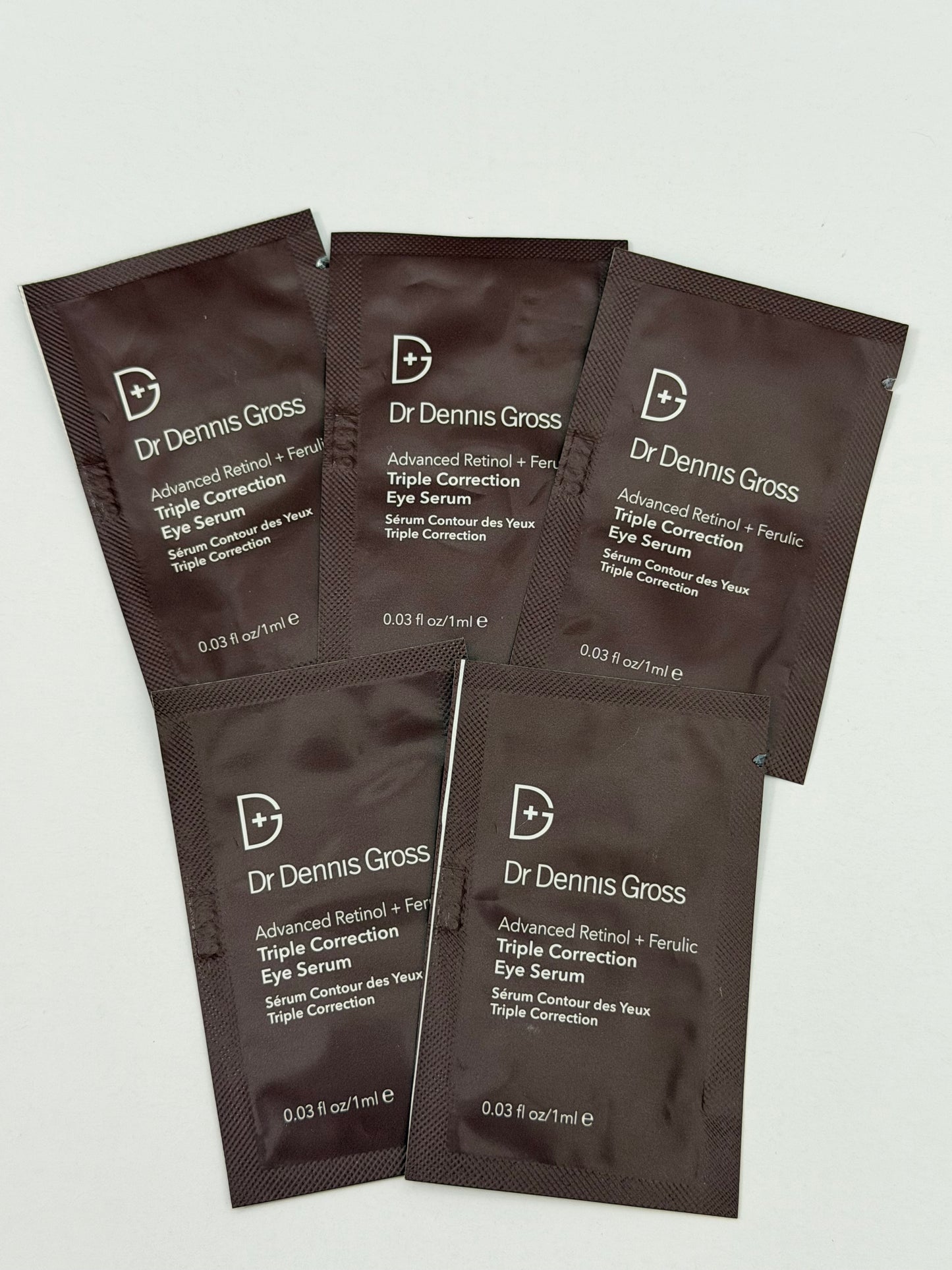 5 x Dr Dennis Gross Triple Correction Eye Serum Samplers 1ml each (Total 5ml)