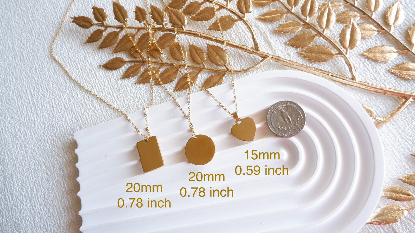 18K Gold Birth Flower with Birthstone Pendant by Cess & Co