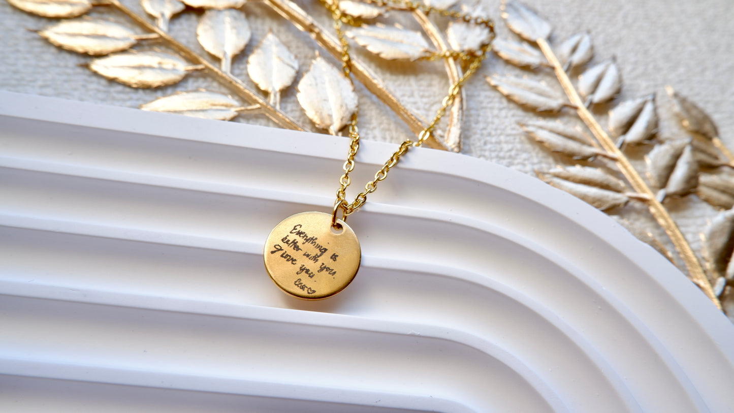 Your Handwriting/ Design Necklace