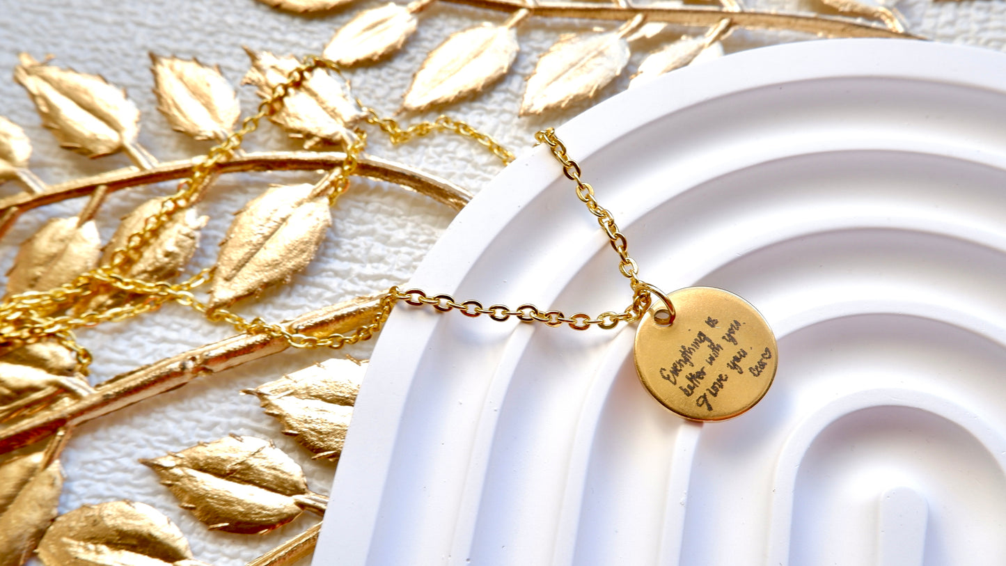 Your Handwriting/ Design Necklace